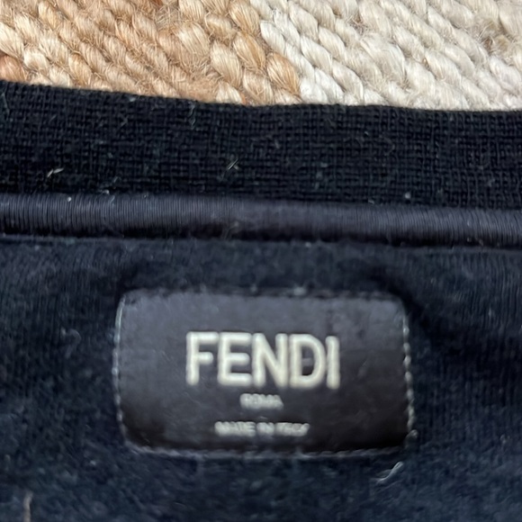 FENDI // Karl Lagerfield Lover sweatshirt fitted Medium - Picture 4 of 4